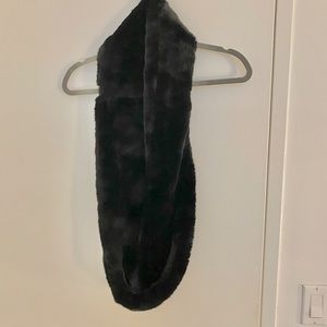 Black fur scarf